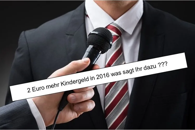 Politiker 2 Euro Kindergelderhöhung 2016