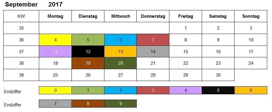 Kindergeld Auszahlungstermine September 2017