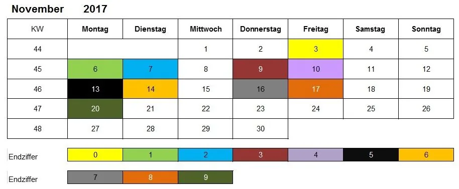 Kindergeld Auszahlungstermine November 2017