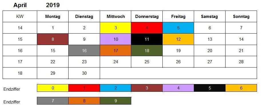 April 2019 Kindergeld