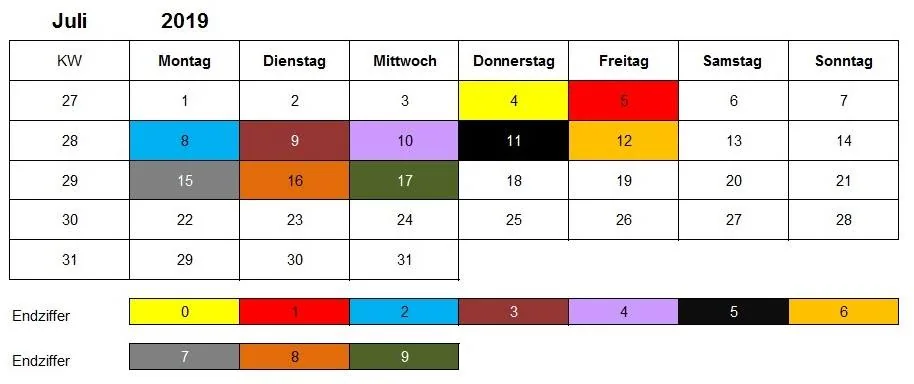 Juli 2019 Kindergeld