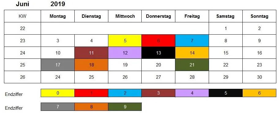 Juni 2019 Kindergeld