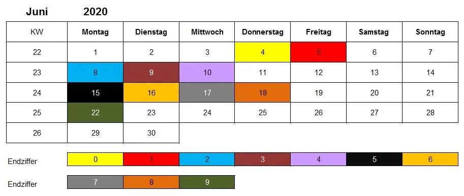 Juni 2020 Kindergeld