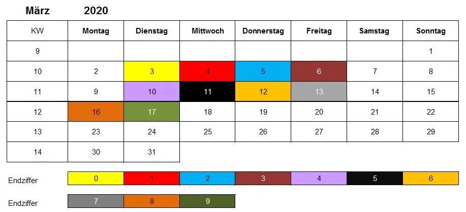 März 2020 Kindergeld