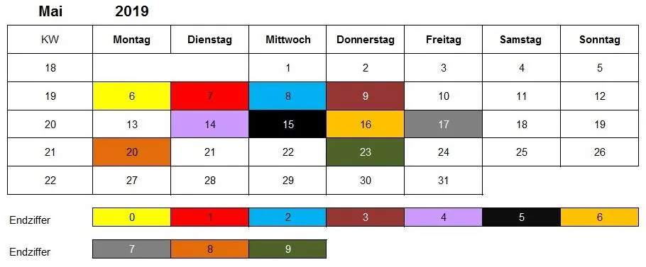 Mai 2019 Kindergeld