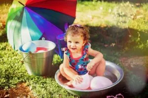 Badespass Kinder Urlaub zuhause
