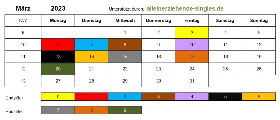 Kindergeld Auszahlungstermine März 2023