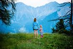 Alleinerziehende Mutter mit Tochter